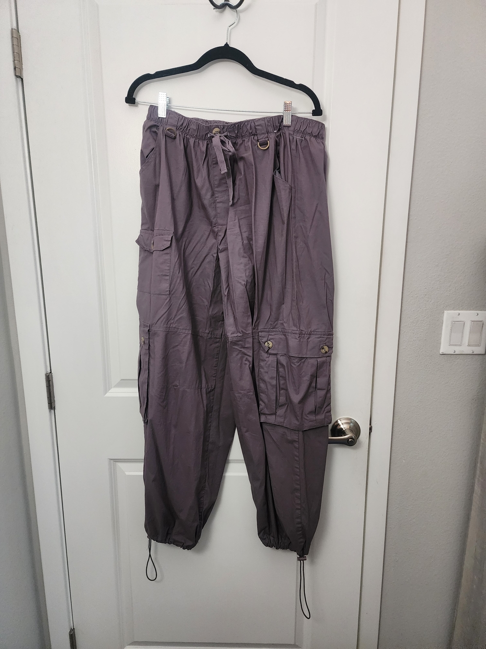 5/$30 Grey Cargo Utility Jogger Pants